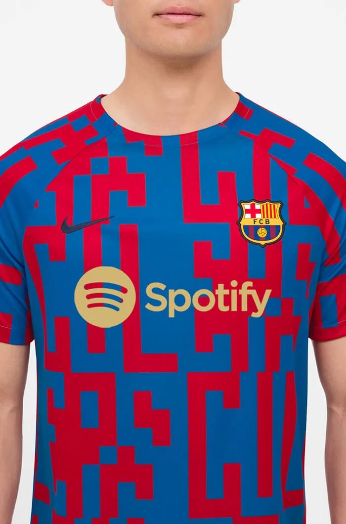 Nike 2022-23 FC Barcelona Pre-Match Jersey - Signal Blue-Red