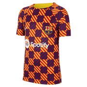 Nike 2022-23 FC Barcelona Youth Pre-Match Shirt - Yellow - Red