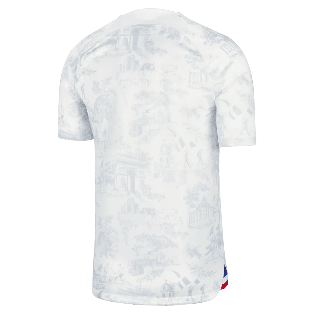 Nike 2022-23 France Away Jersey - White-Royal