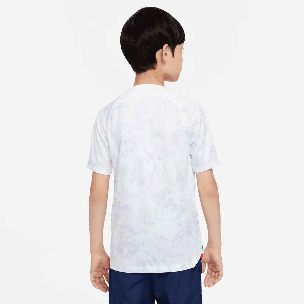 Nike 2022-23 France Away Youth Jersey White-Royal