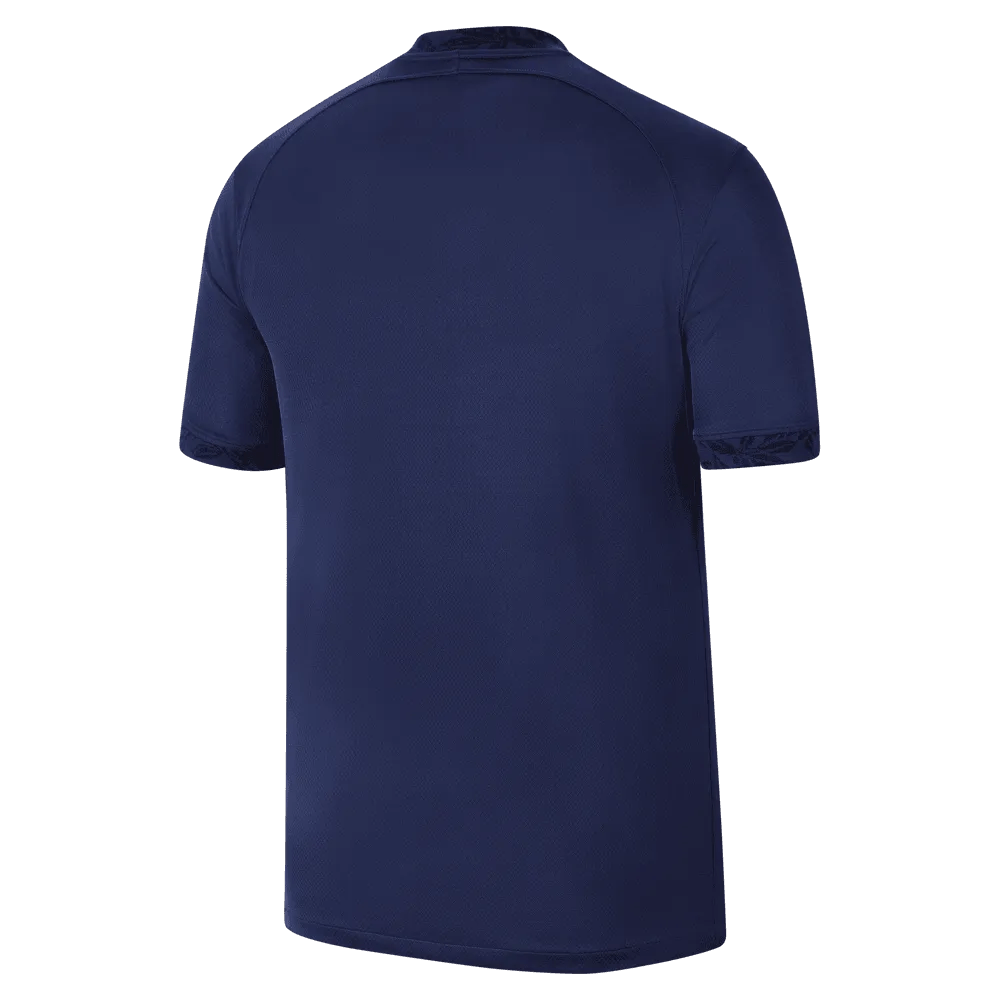 Nike 2022-23 France Home Jersey - Midnight Navy-Metallic Gold