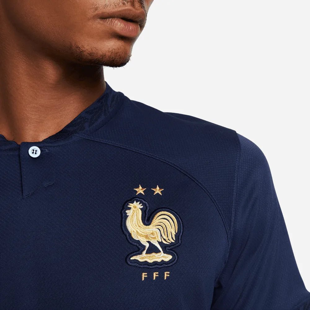 Nike 2022-23 France Home Jersey - Midnight Navy-Metallic Gold
