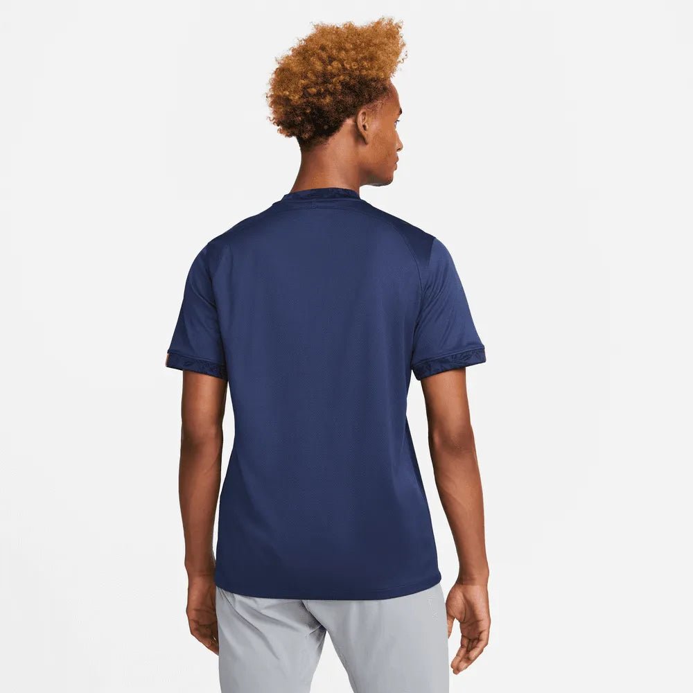Nike 2022-23 France Home Jersey - Midnight Navy-Metallic Gold