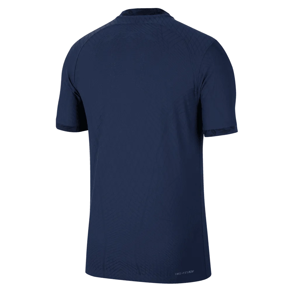 Nike 2022-23 France Home Vapor Match Authentic Jersey Navy-Gold