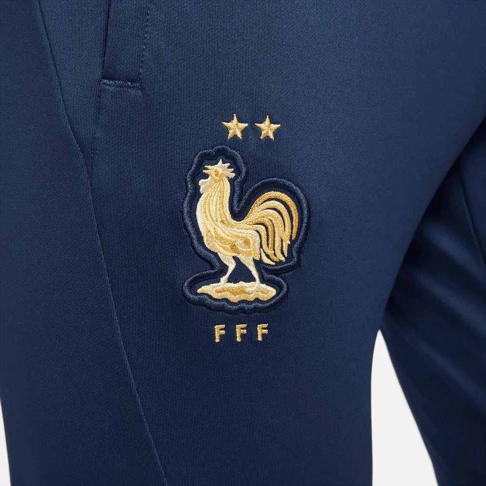 Nike 2022-23 France Strike Pants - Midnight Navy-Gold