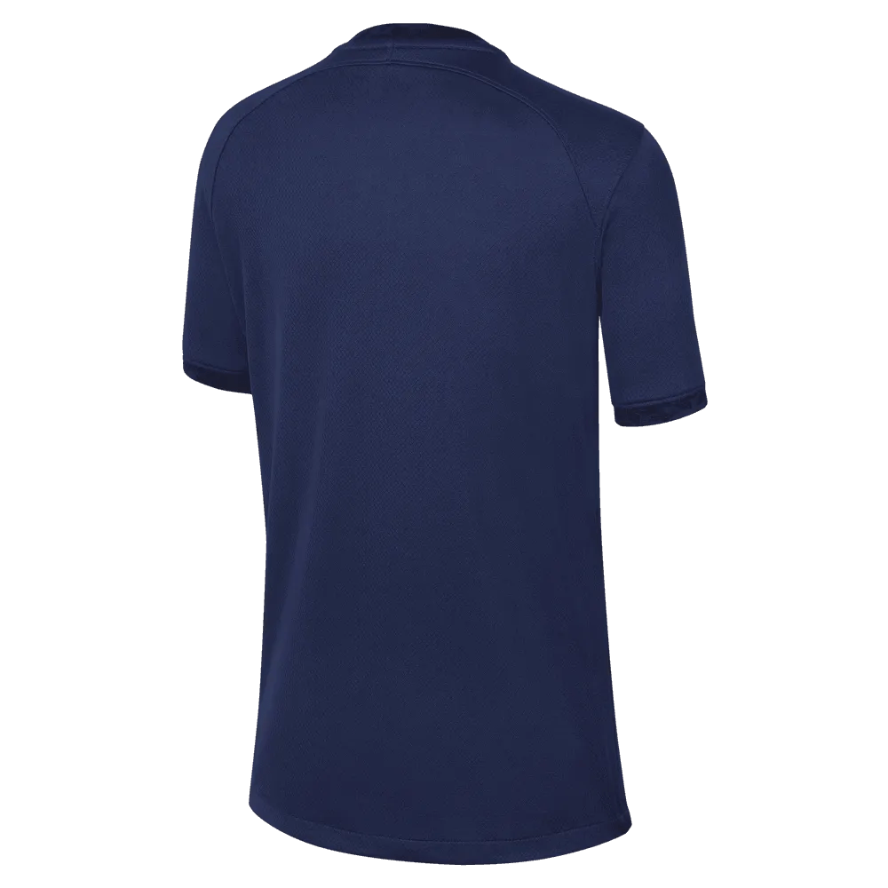 Nike 2022-23 France Youth Home Jersey - Midnight Navy-Metallic Gold
