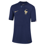 Nike 2022-23 France Youth Home Jersey - Midnight Navy-Metallic Gold