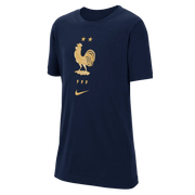 Nike 2022-23 France Youth Tee - Navy