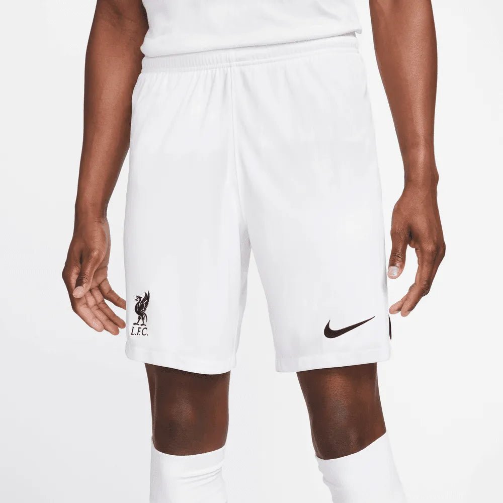 Nike 2022-23 Liverpool Stadium Away Shorts - White