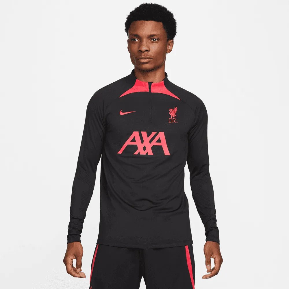 Nike 2022-23 Liverpool Strike Drill Top - Black-Siren Red