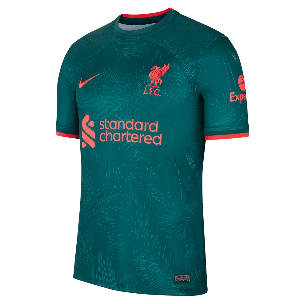 Nike 2022-23 Liverpool Third Jersey - Dark Atomic Teal-Siren Red