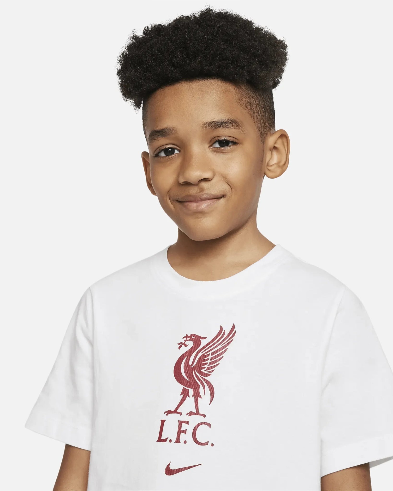 Nike 2022-23 Liverpool Youth Crest Tee - White