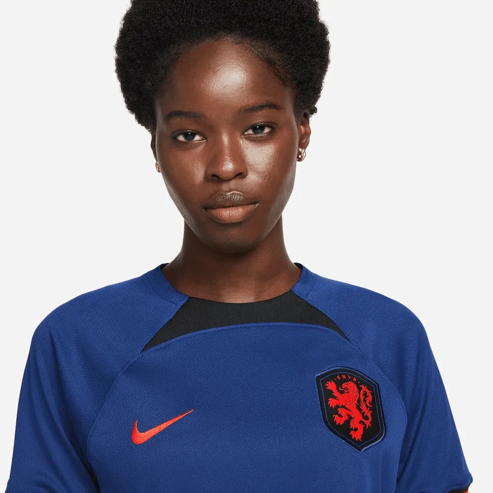 Nike 2022-23 Netherlands Women's Away Jersey - Deep Royal Blue (Detail 1)