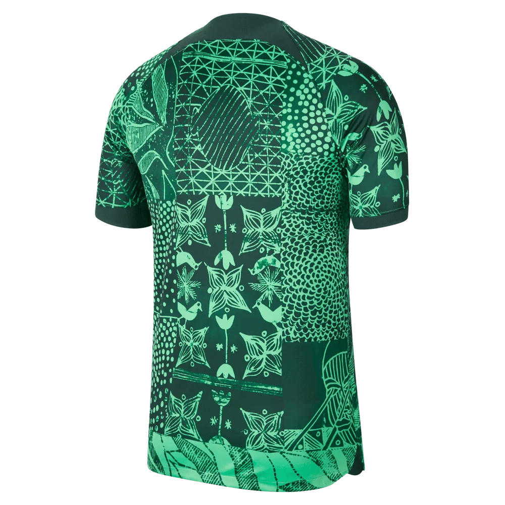 Nike 2022-23 Nigeria Home Jersey - Green Spark-Pine Green (Back)