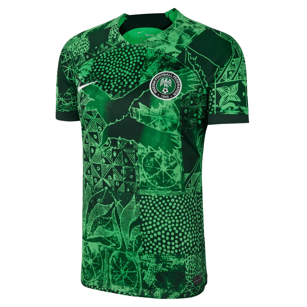 Nike 2022-23 Nigeria Women's Home Jersey - Green Spark-Pine Green (Front)