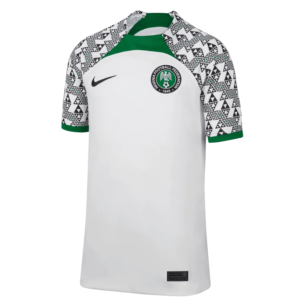 Nike 2022-23 Nigeria Youth Away Jersey - White-Black