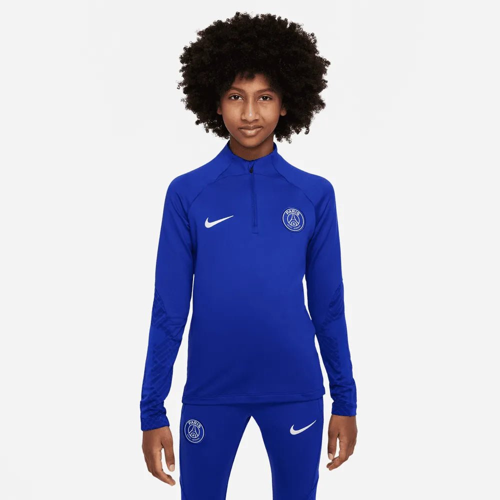 Nike 2022-23 Paris Saint-Germain Youth Strike Knit Drill Top - Blue