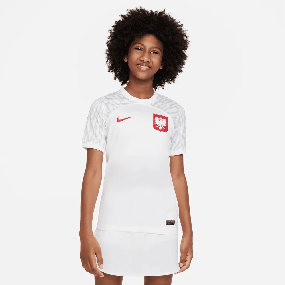 Nike 2022-23 Poland Youth Home Jersey - White
