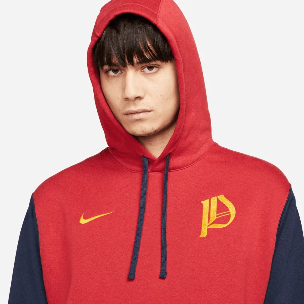 Nike 2022-23 Portugal Fleece PO Hoodie - Red-Obsidian-Green