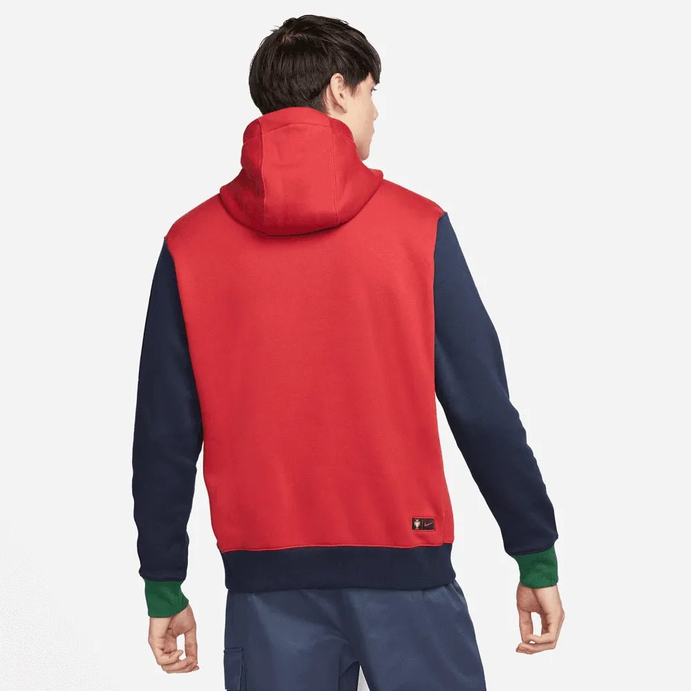 Nike 2022-23 Portugal Fleece PO Hoodie - Red-Obsidian-Green