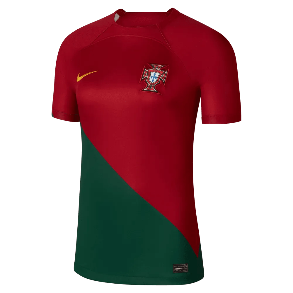 Nike 2022-23 Portugal Women's Stadium Home Jersey - Red-Green