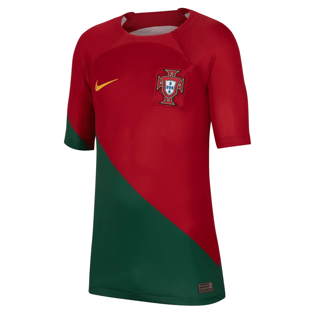 Nike 2022-23 Portugal YOUTH Home Jersey - Red-Green