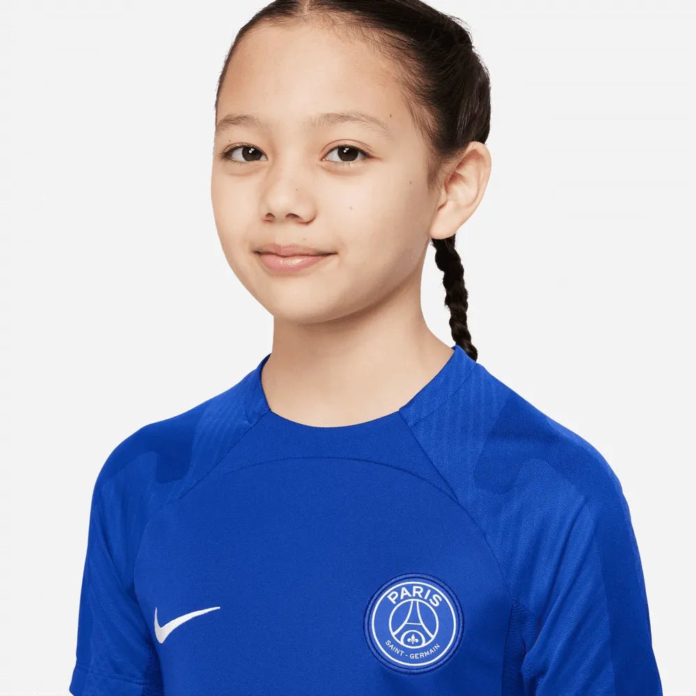 Nike 2022-23 PSG DF Strike SS Youth Top Blue