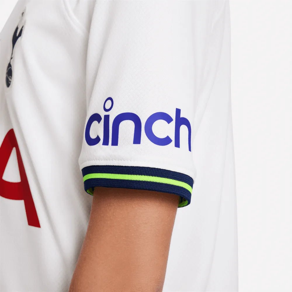 Nike 2022-23 Tottenham Youth Home Jersey - White-Binary Blue (Detail 2)