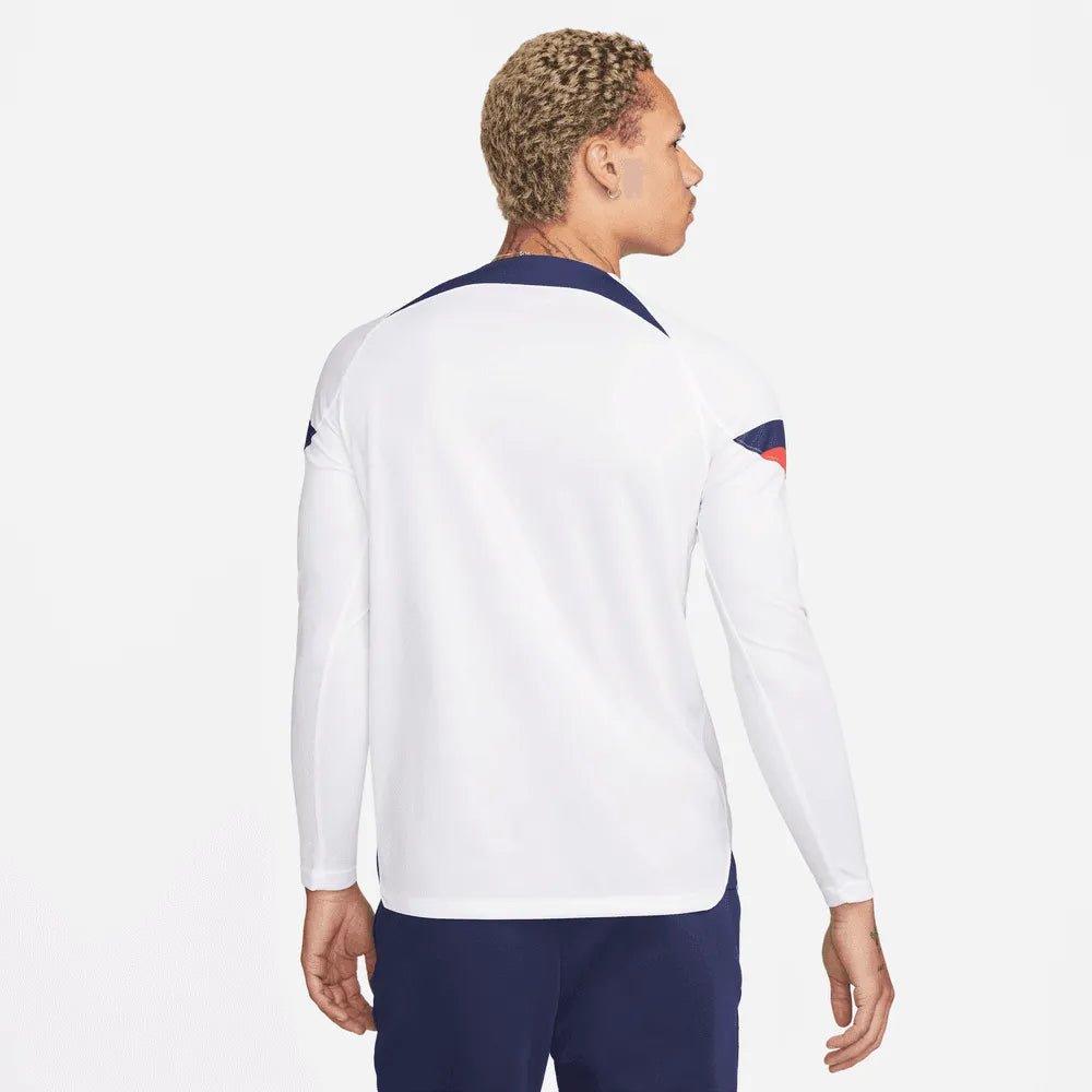 Nike 2022-23 USA Home Long Sleeve Jersey White-Loyal Blue