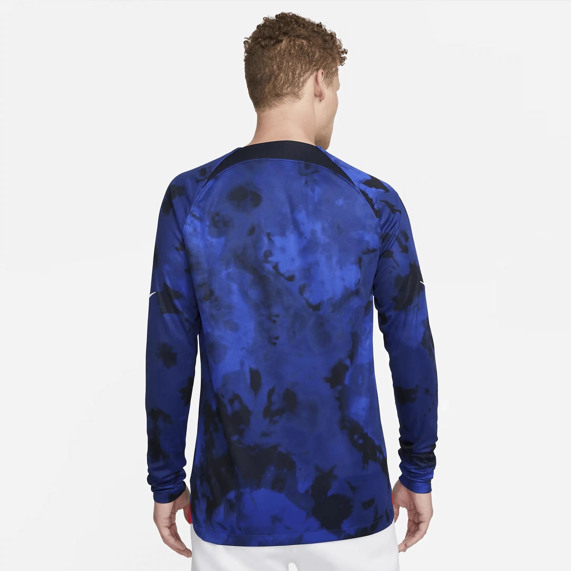Nike 2022-23 USA Long Sleeve Away Jersey - Bright Blue-White
