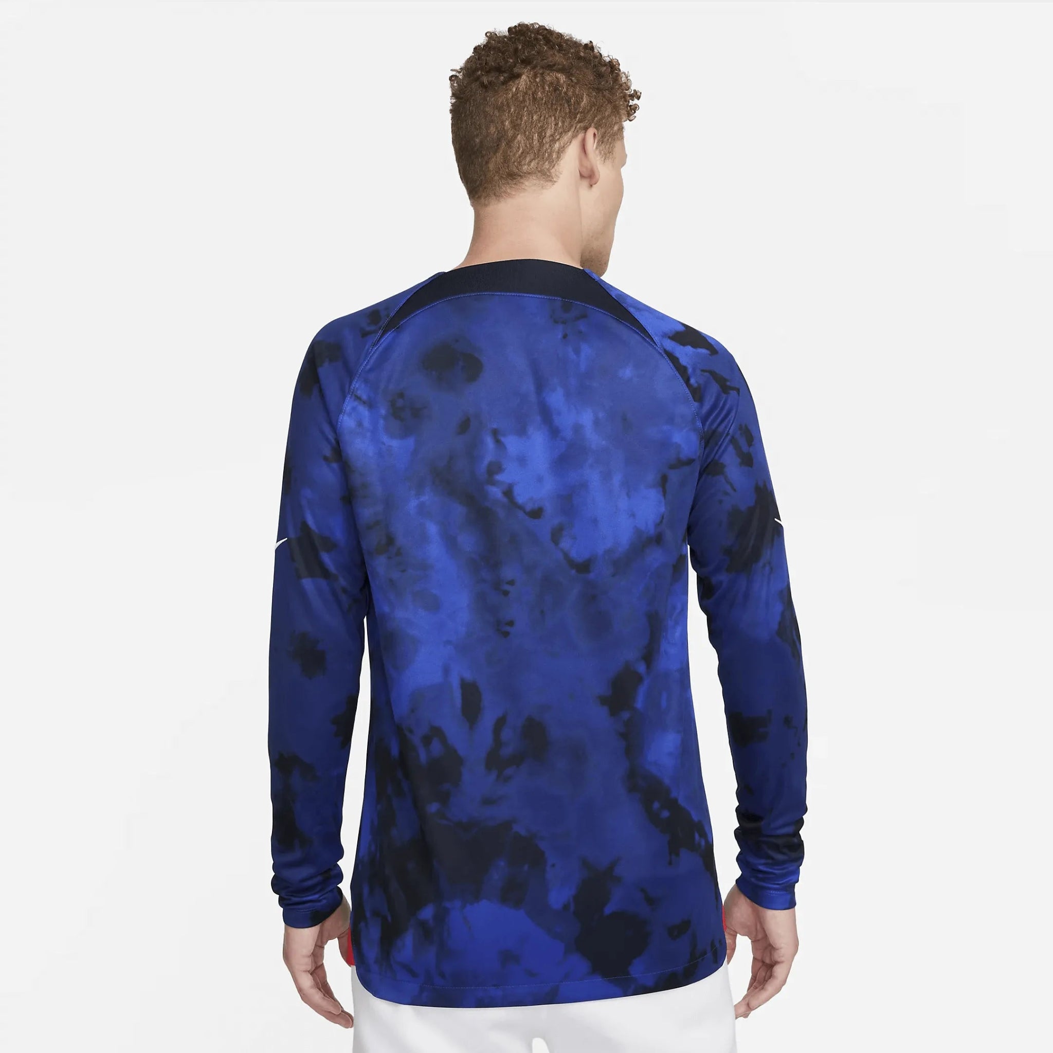 Nike 2022-23 USA Long Sleeve Away Jersey - Bright Blue-White