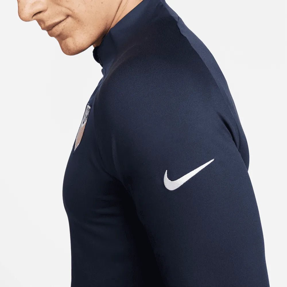 Nike 2022-23 USA Strike Drill Top - Obsidian-Bright Blue (Detail 2)
