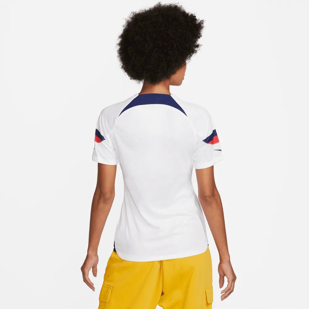 Nike 2022-23 USA Women's Home 4 Star Jersey White-Hyper Blue (Model - Back)