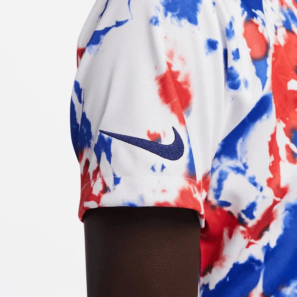 Nike 2022-23 USA Women's Pre-Match Jersey - White-Blue-Red (Detail 2)