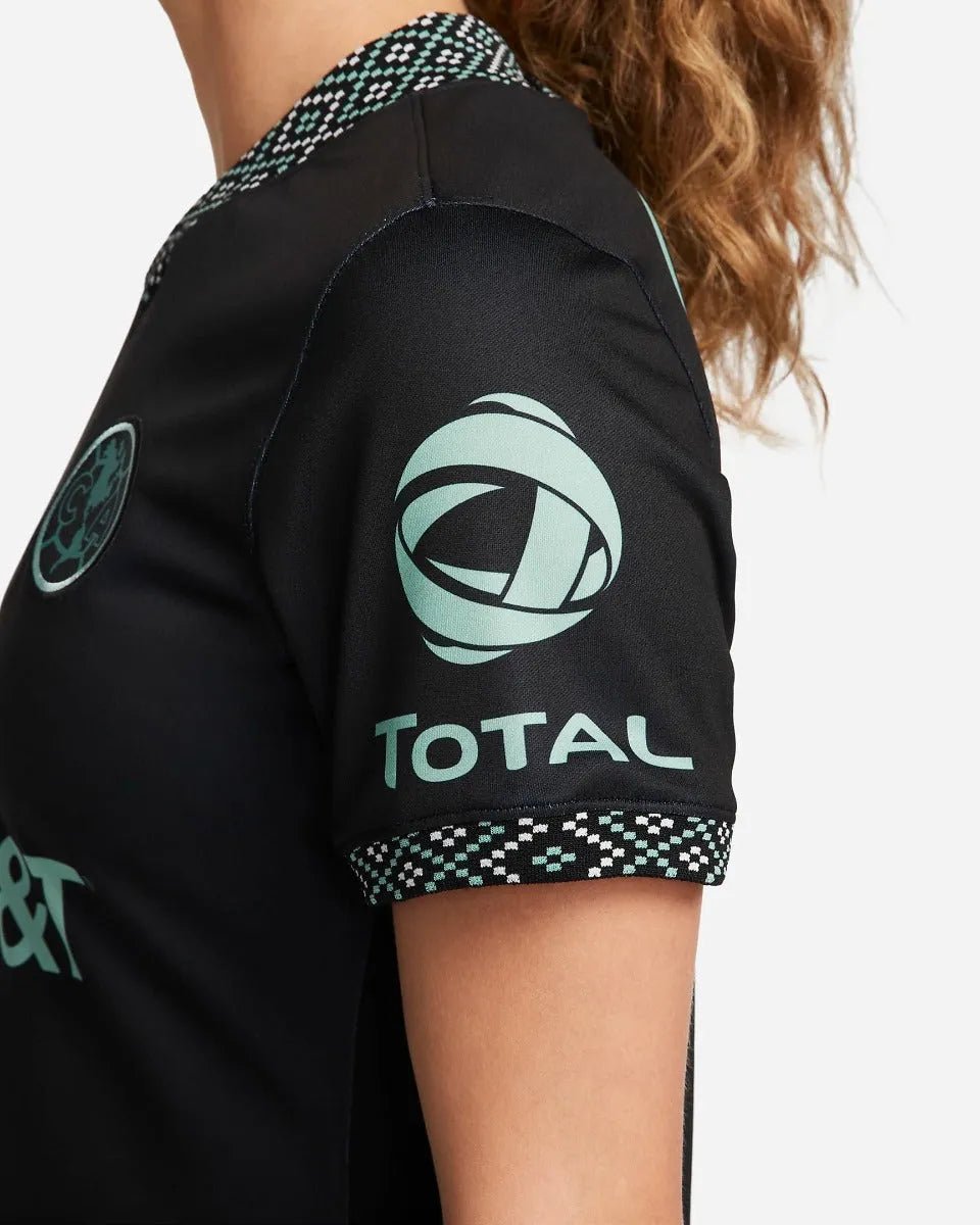 Nike 2022 Club America Women Third Jersey - Black-Healing Jade