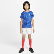 Nike 2022 France Kids' Mini Kit - Blue-White (Model - Front)