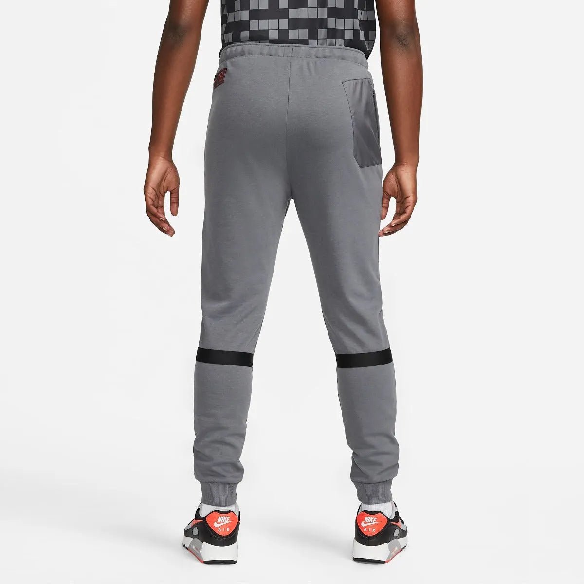 Nike 2022 PSG DF Fleece Travel Pants - Grey-Black-Red