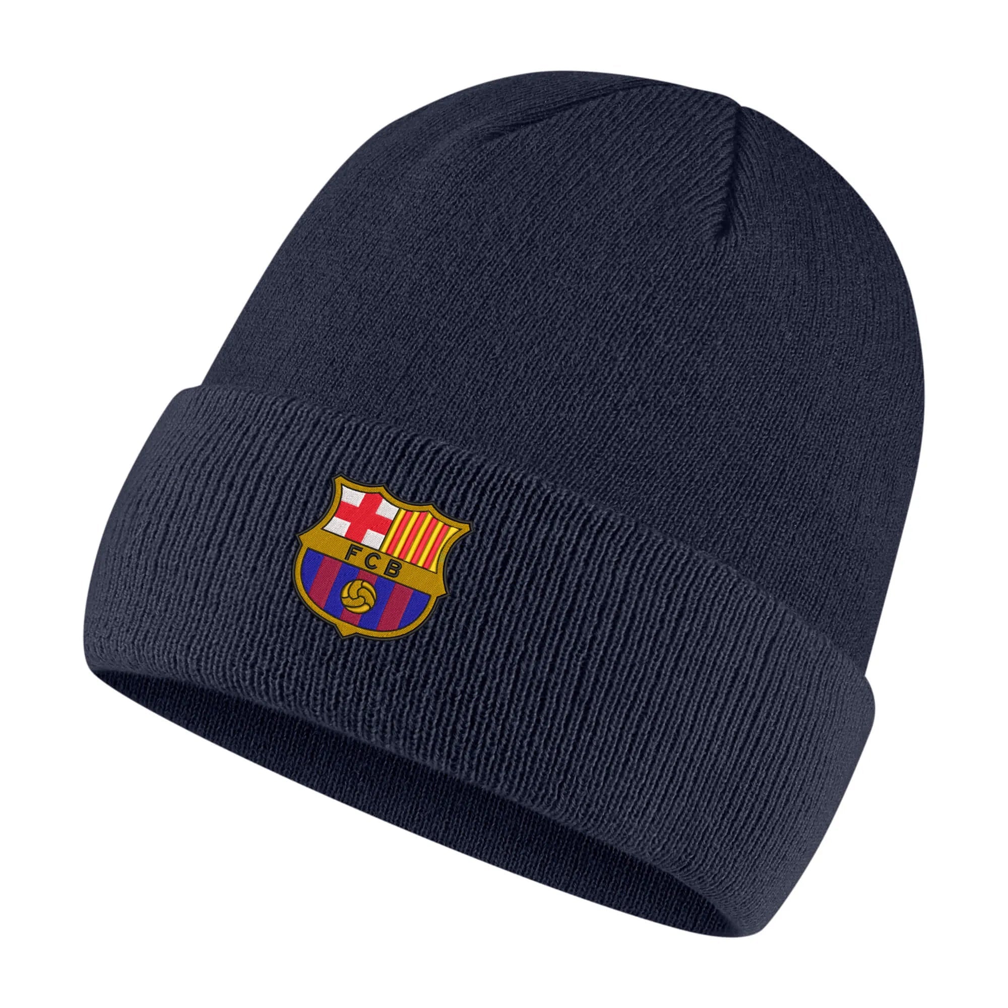 NIke 2023-24 Barcelona Cuffed Logo Beanie (Front)