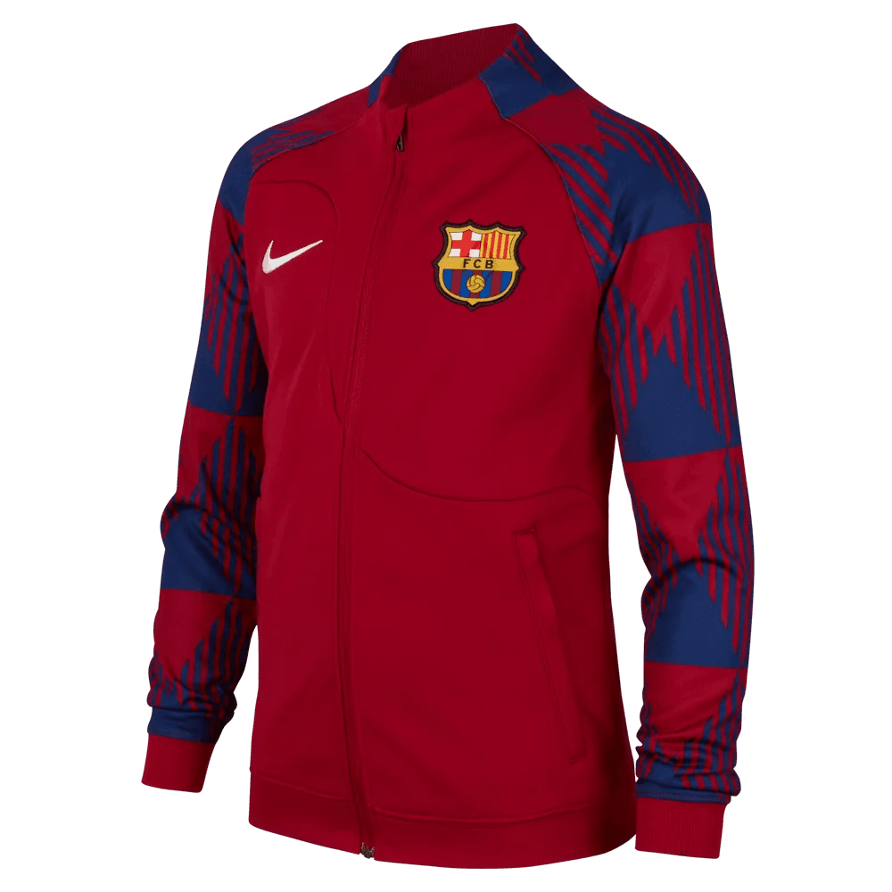 Nike 2023-24 Barcelona Youth Anthem Jacket - Noble Red