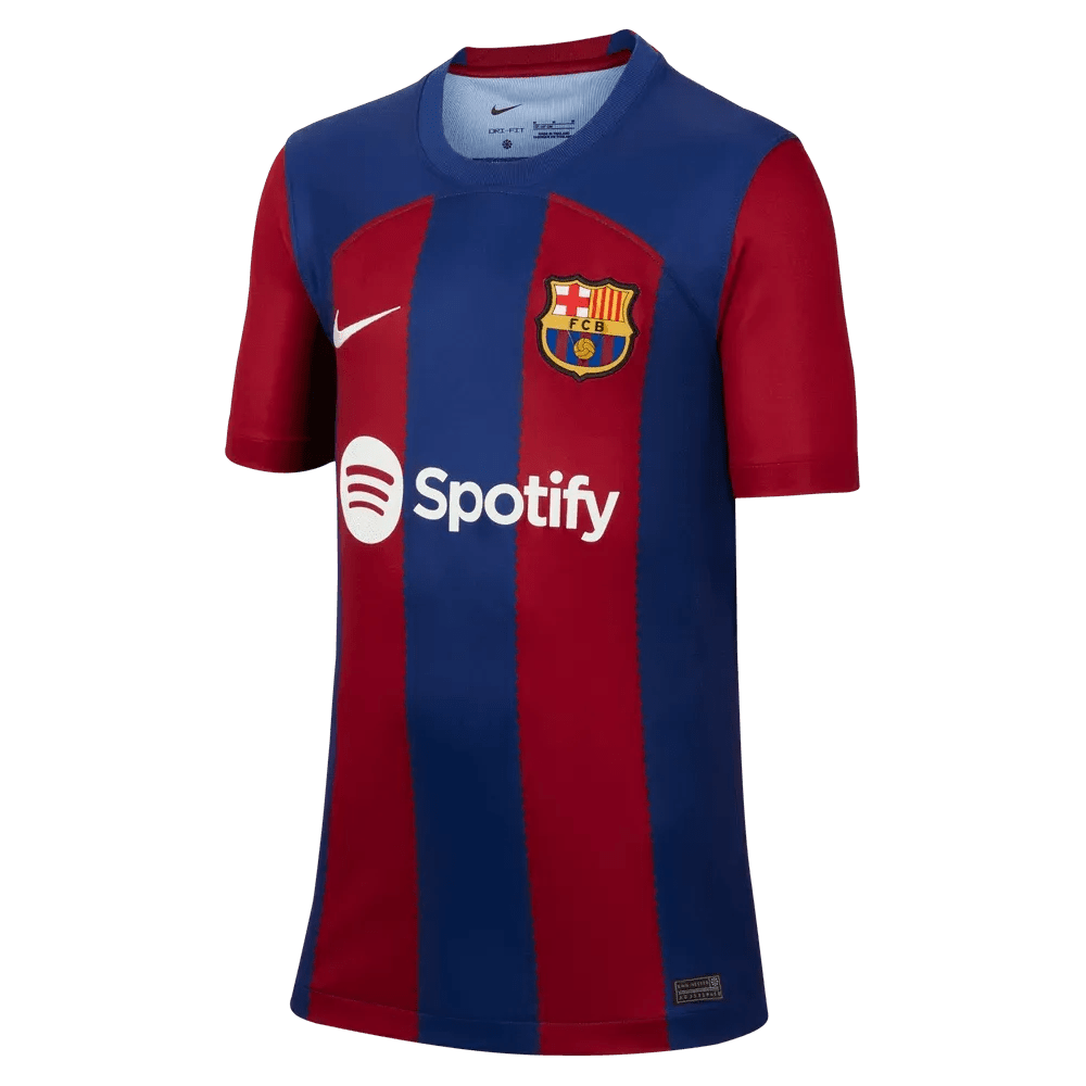 Nike 2023-24 Barcelona Youth Stadium Home Jersey
