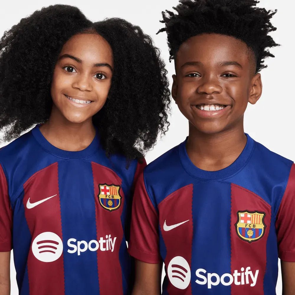 Nike 2023-24 Barcelona Youth Stadium Home Jersey