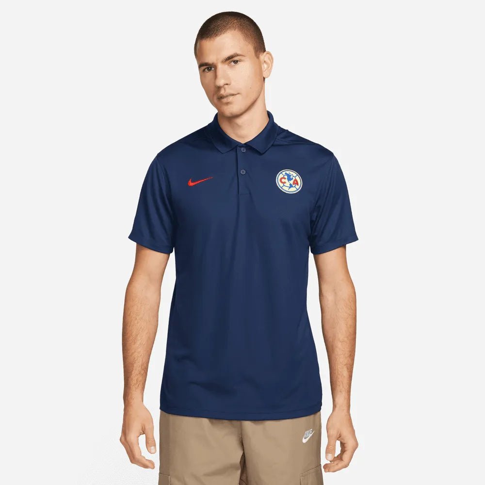 Nike 2023-24 Club America DF Polo - Navy - Red