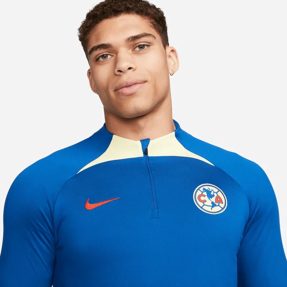 Nike 2023-24 Club America Strike Drill Top - Blue - Yellow