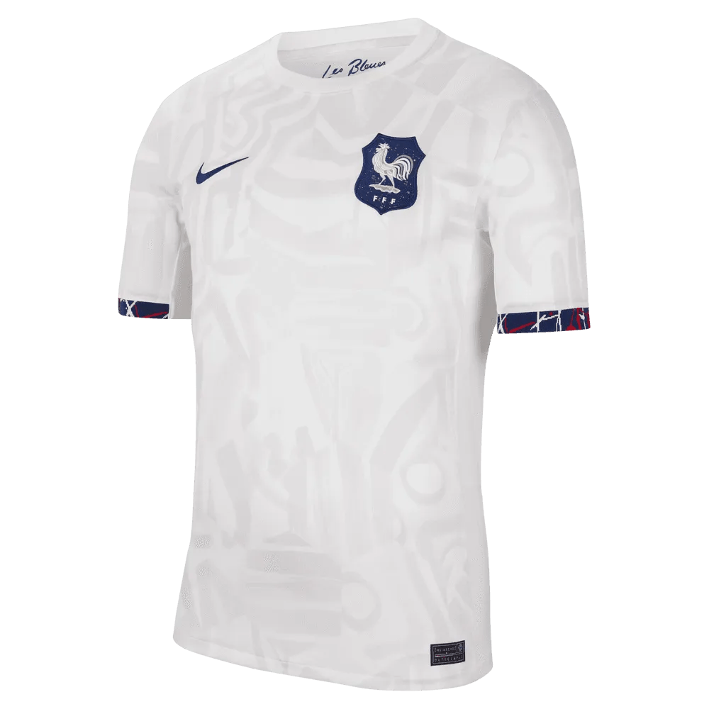 Nike 2023-24 France Women's (Men's Cut) Stadium Away Jersey