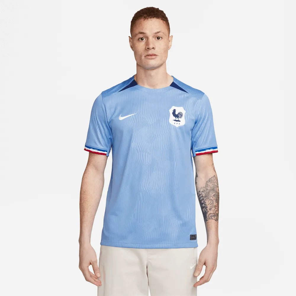 Nike 2023-24 France Women's (Men's Cut) Stadium Home Jersey