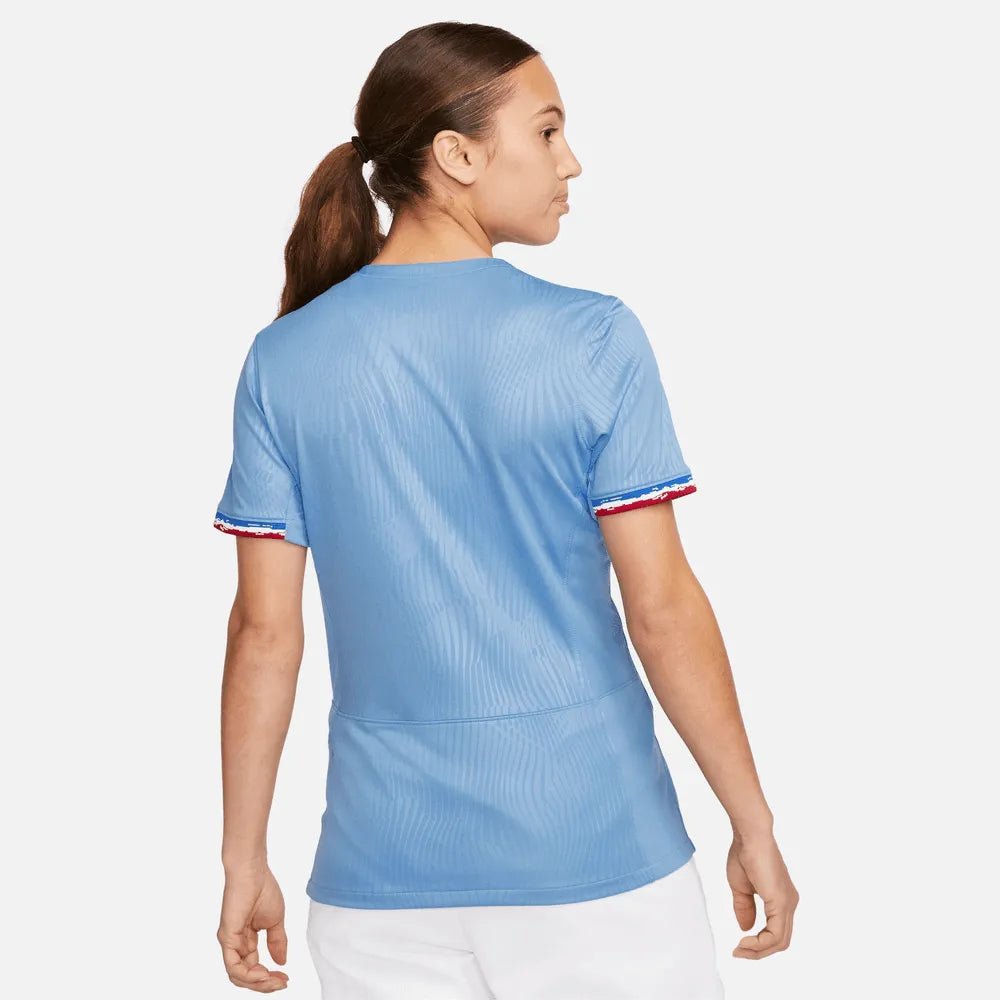 Nike 2023-24 France Women's Stadium Home Jersey (Model - Back)