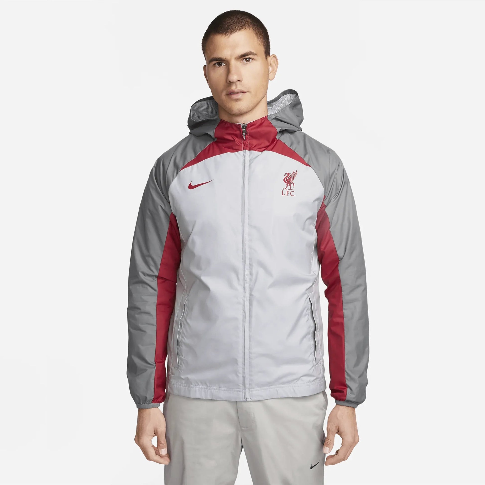 Nike 2023-24 Liverpool FC AWF Jacket - Grey-Red