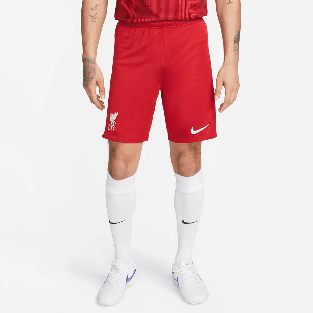 Nike 2023-24 Liverpool Men's Stadium Home Shorts (Model - Front)