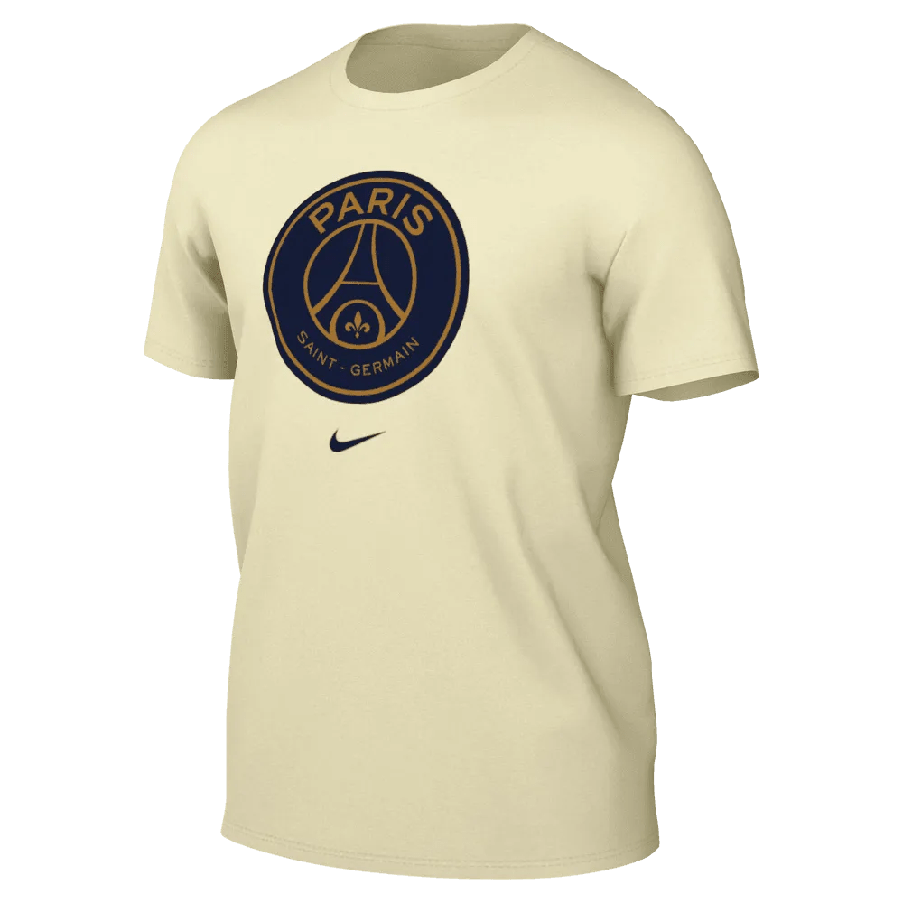 Nike 2023-24 PSG Crest Tee - Beige