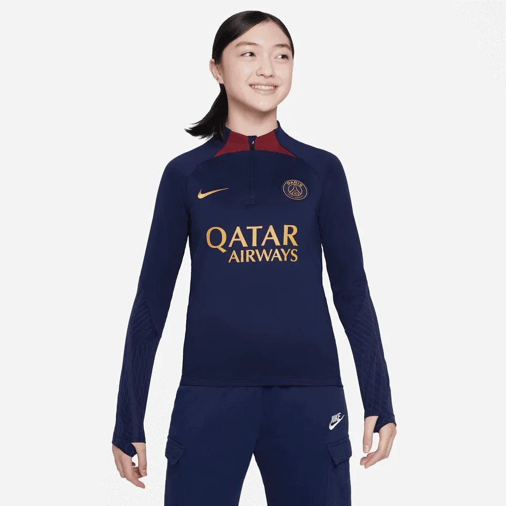 Nike 2023-24 PSG Youth DF Strike Drill Top - Navy - Burgandy - Gold